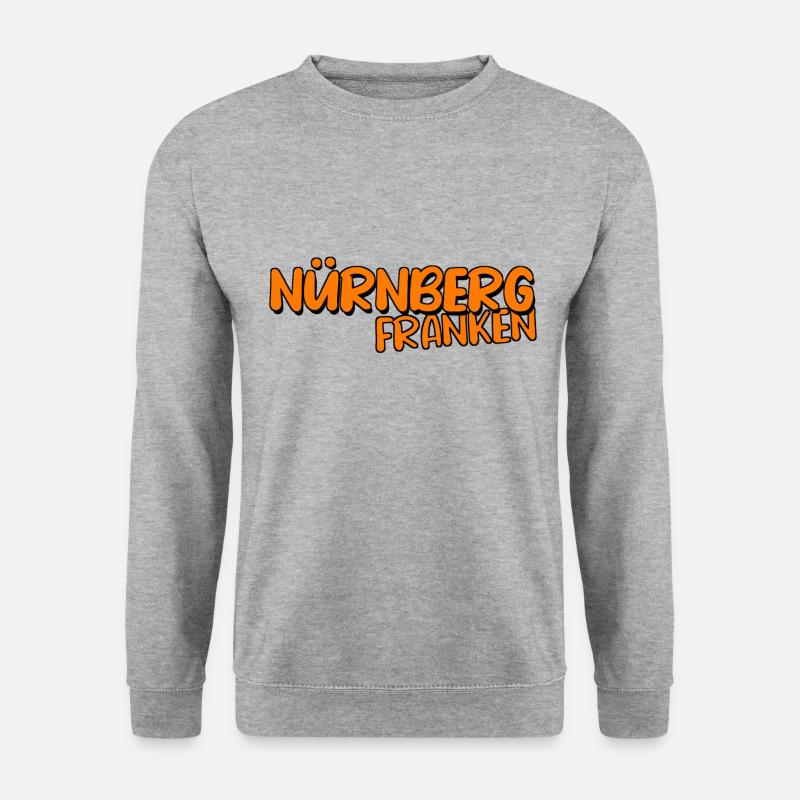 Nürnberg - Unisex Pullover - Weißgrau meliert