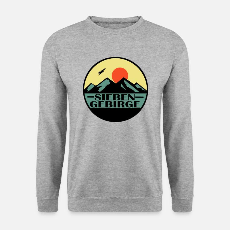 Siebengebirge - Unisex Pullover - Weißgrau meliert