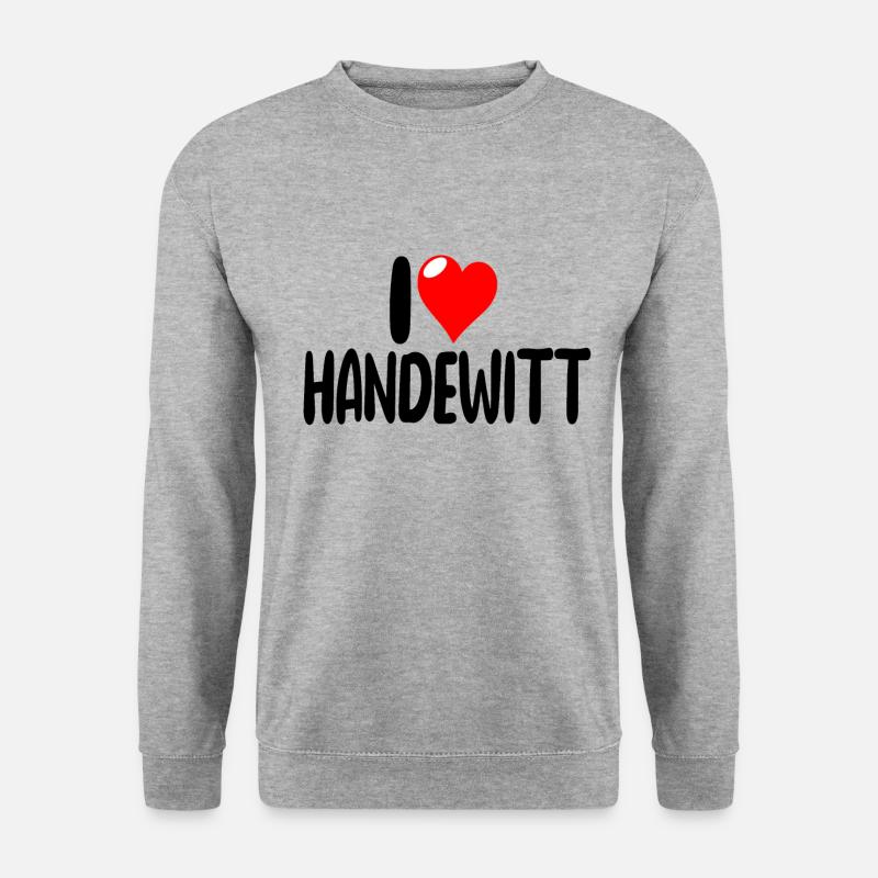 Handwitt - Unisex Pullover - Weißgrau meliert