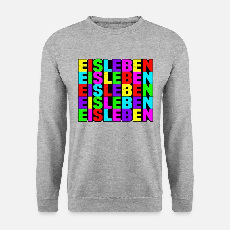 Eisleben - Unisex Pullover - Weißgrau meliert