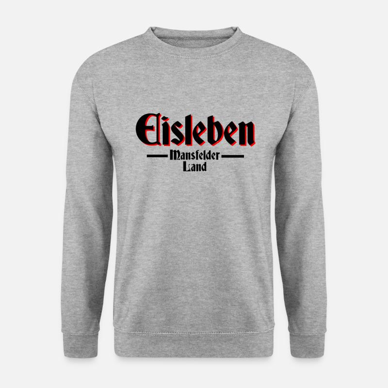 Eisleben - Unisex Pullover - Weißgrau meliert