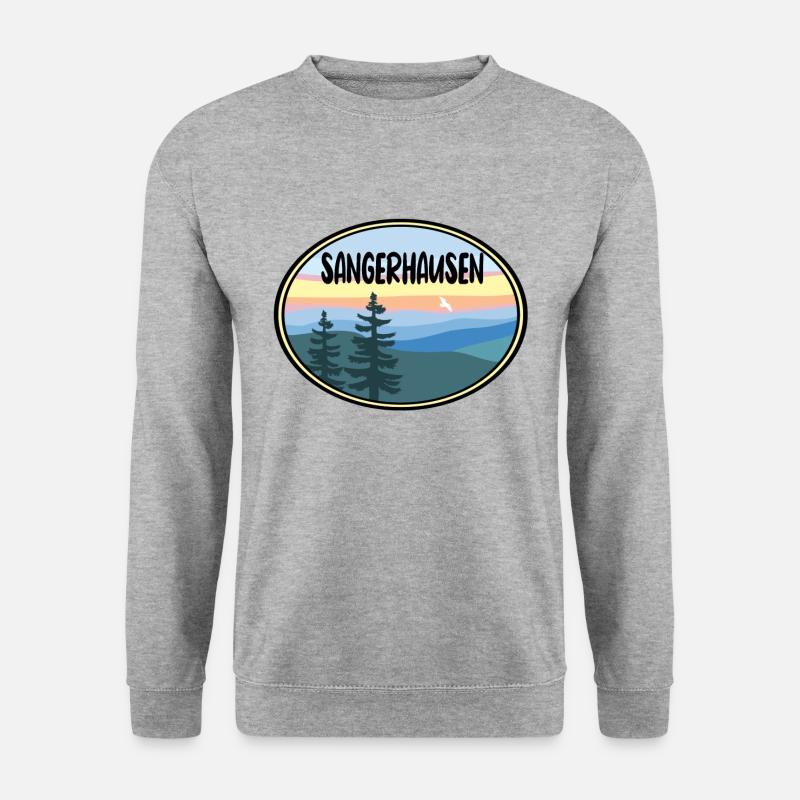 Sangerhausen - Unisex Pullover - Weißgrau meliert