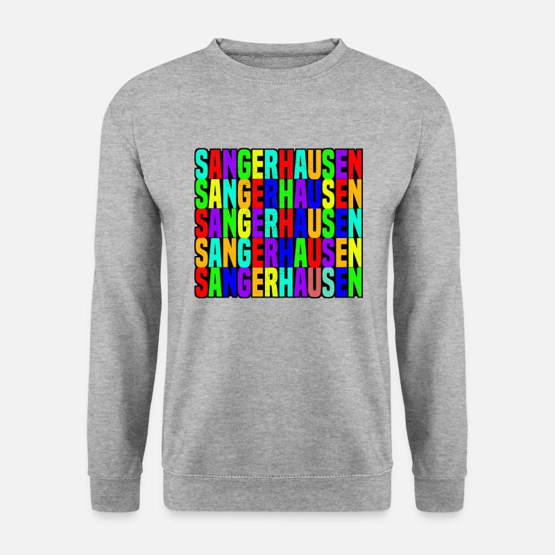 Sangerhausen - Unisex Pullover - Weißgrau meliert