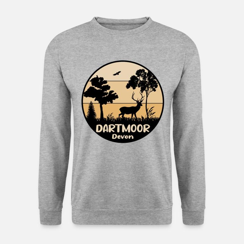 Dartmoor Devon - Unisex Pullover - Weißgrau meliert