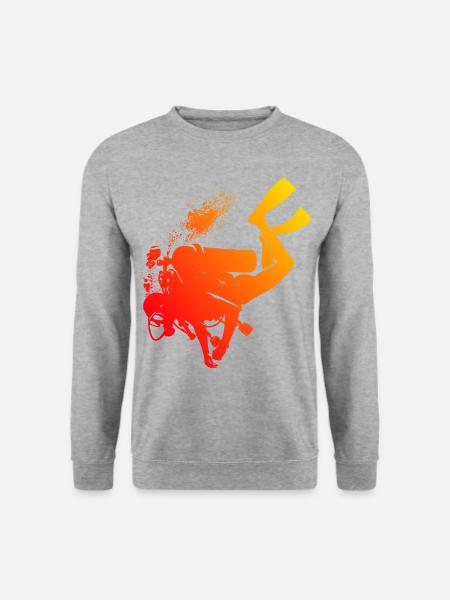 Women's Free Dive Diver Scuba Diver Scuba Diving - Unisex Sweatshirt - salt & pepper