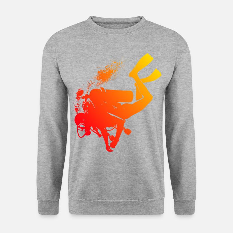 Women's Free Dive Diver Scuba Diver Scuba Diving - Unisex Sweatshirt - salt & pepper