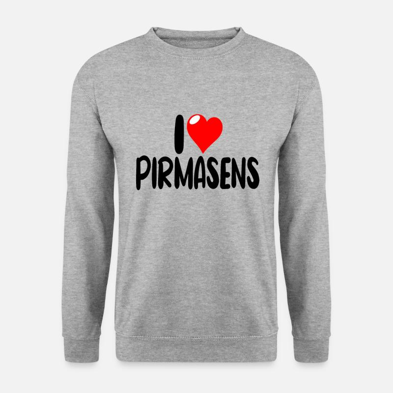Pirmasens - Unisex Pullover - Weißgrau meliert