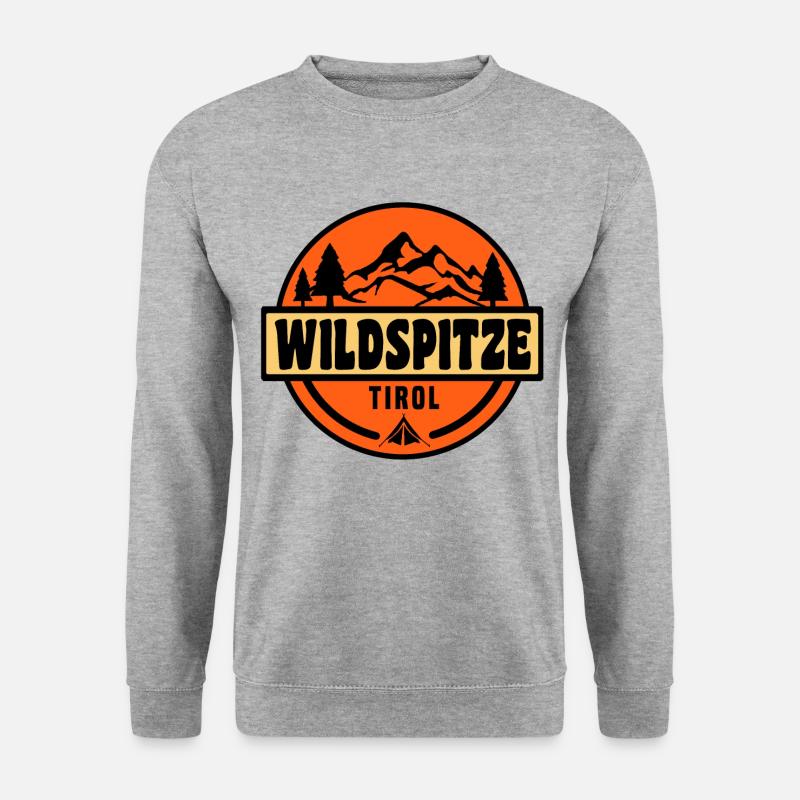 Wildspitze - Unisex Pullover - Weißgrau meliert