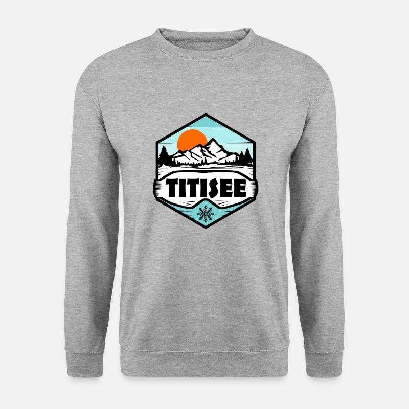 Titisee - Unisex Pullover - Weißgrau meliert
