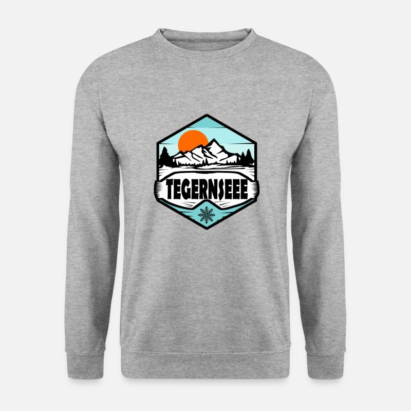 Tegernsee - Unisex Pullover - Weißgrau meliert