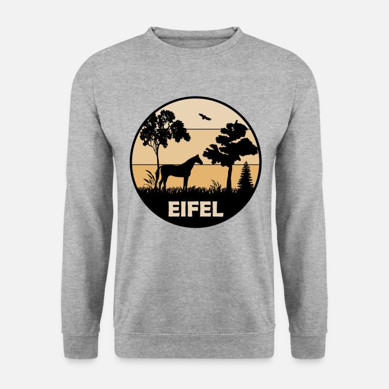 Eifel - Unisex Pullover - Weißgrau meliert