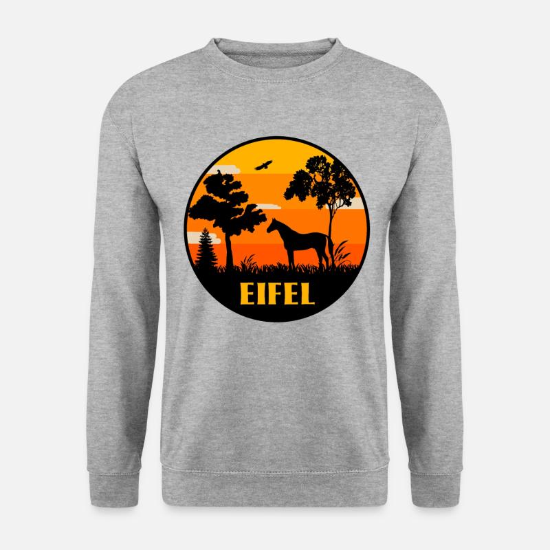 Eifel - Unisex Pullover - Weißgrau meliert