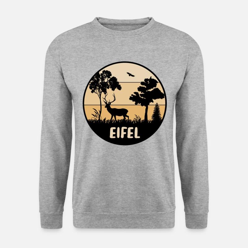 Eifel - Unisex Pullover - Weißgrau meliert