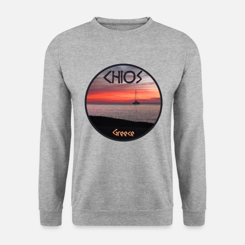 Chios, Greece, Sunset - Unisex Sweatshirt - salt & pepper