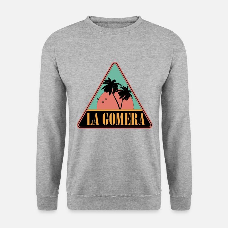 Triangle Palm Trees La Gomera - Unisex Sweatshirt - salt & pepper