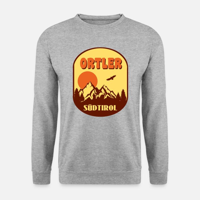 Ortler - Unisex Pullover - Weißgrau meliert