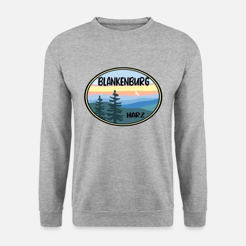 Blankenburg - Unisex Pullover - Weißgrau meliert
