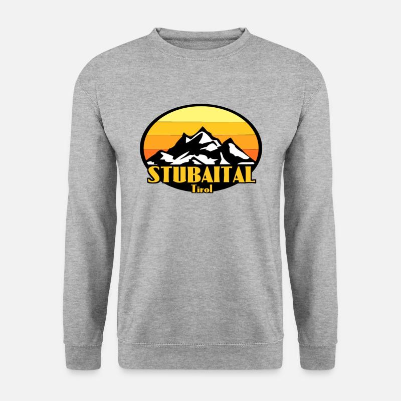 Stubaital - Unisex Pullover - Weißgrau meliert