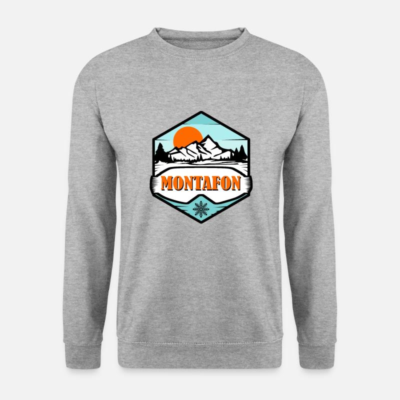 Montafon - Unisex Pullover - Weißgrau meliert