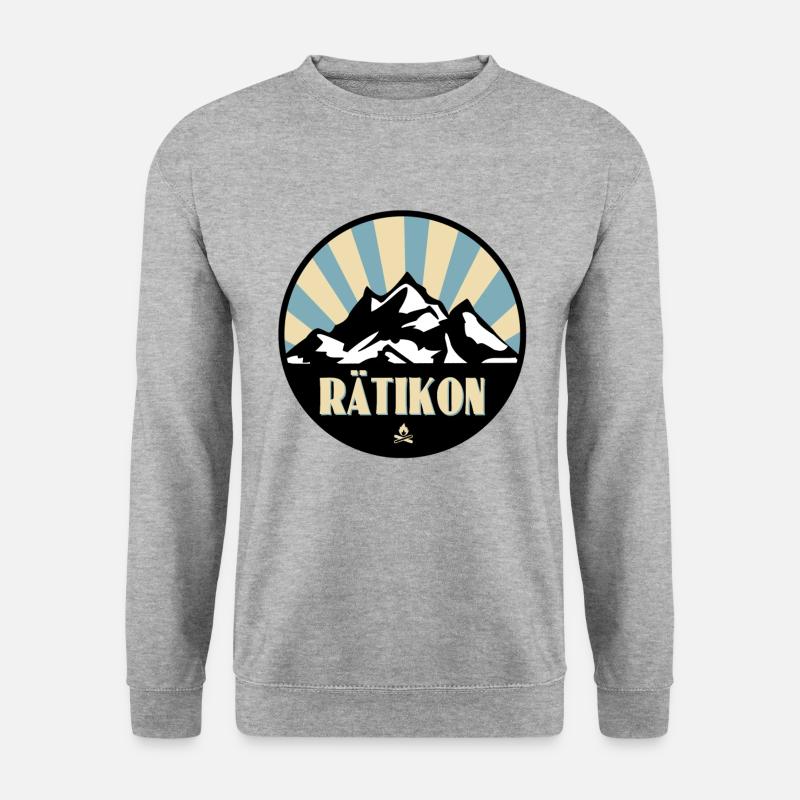 Rätikon - Unisex Pullover - Weißgrau meliert