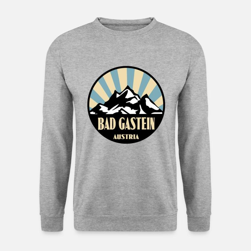 Bad Gastein - Unisex Pullover - Weißgrau meliert