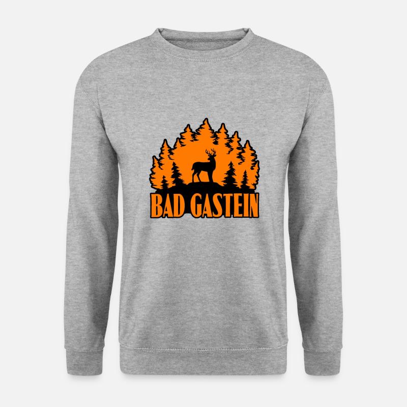 Bad Gastein - Unisex Pullover - Weißgrau meliert
