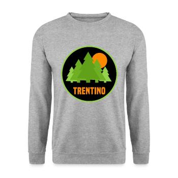 Trentin - Sweat-shirt Unisexe - gris chiné - Devant - Alina (178cm) & Michal (187cm)