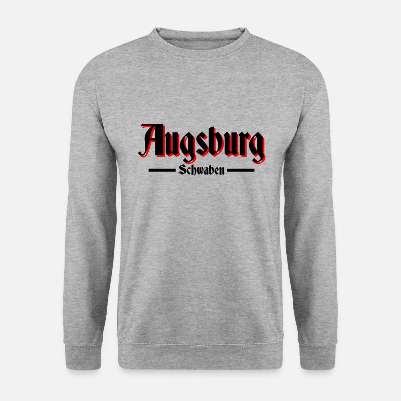 Augsburg - Unisex Pullover - Weißgrau meliert