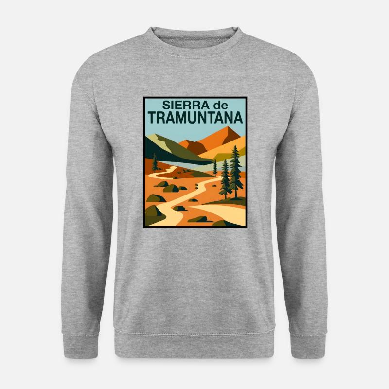 Sierra de Tramuntana - Unisex Pullover - Weißgrau meliert