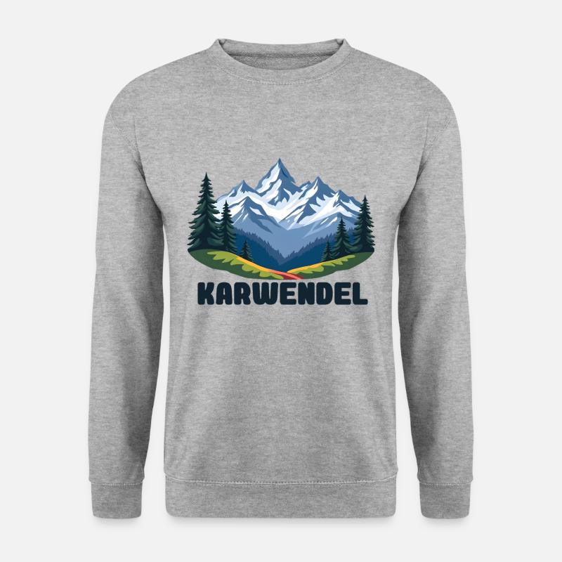 Karwendel - Unisex Pullover - Weißgrau meliert