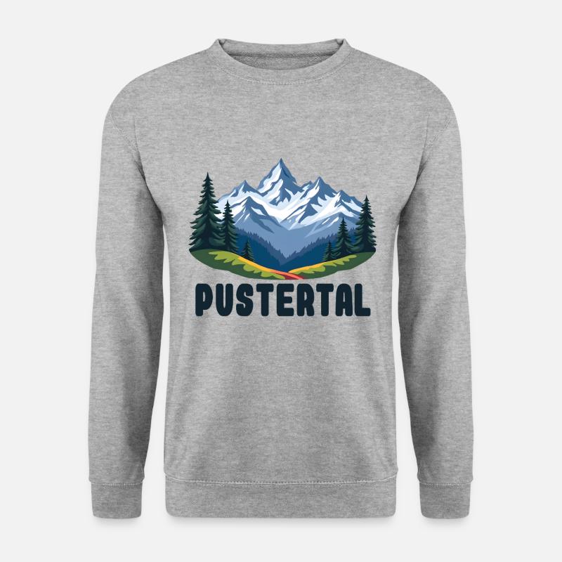 Pustertal - Unisex Pullover - Weißgrau meliert