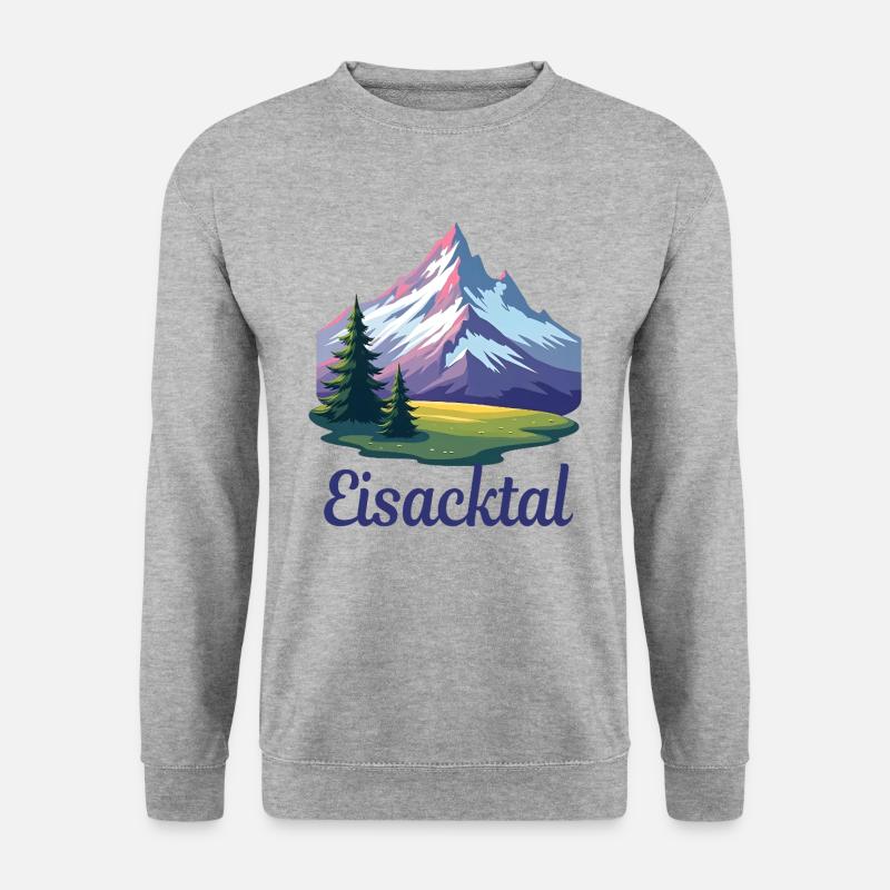 Eisacktal - Unisex Pullover - Weißgrau meliert
