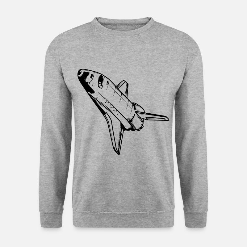 Raumschiff Spaceshuttle Astronaut Nasa Raumfahrt - Unisex Pullover - Weißgrau meliert