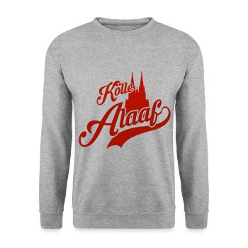 Kölle Alaaf Carnaval Cathédrale de Cologne Kölsch - Sweat-shirt Unisexe - gris chiné - Devant - Alina (178cm) & Michal (187cm)