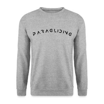 Paragliding Paraglieter Bestseller - Unisex Pullover - Weißgrau meliert - Vorne - Alina (178cm) & Michal (187cm)