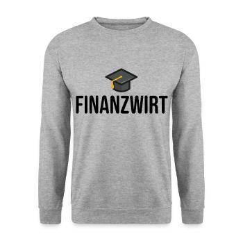 Finanzamt Finanzwirt Ausbildung Studium - Unisex Pullover - Weißgrau meliert - Vorne - Alina (178cm) & Michal (187cm)