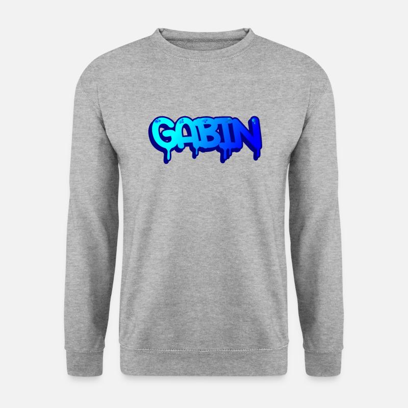 Graffiti first name Gabin - Unisex Sweatshirt - salt & pepper
