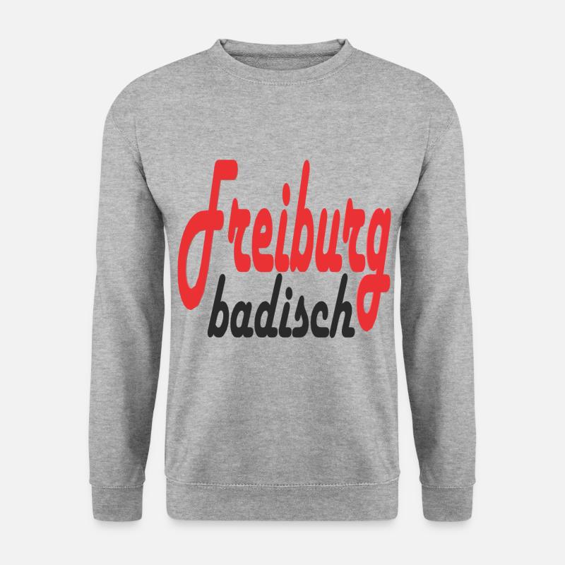 Freiburg Design - Unisex Pullover - Weißgrau meliert