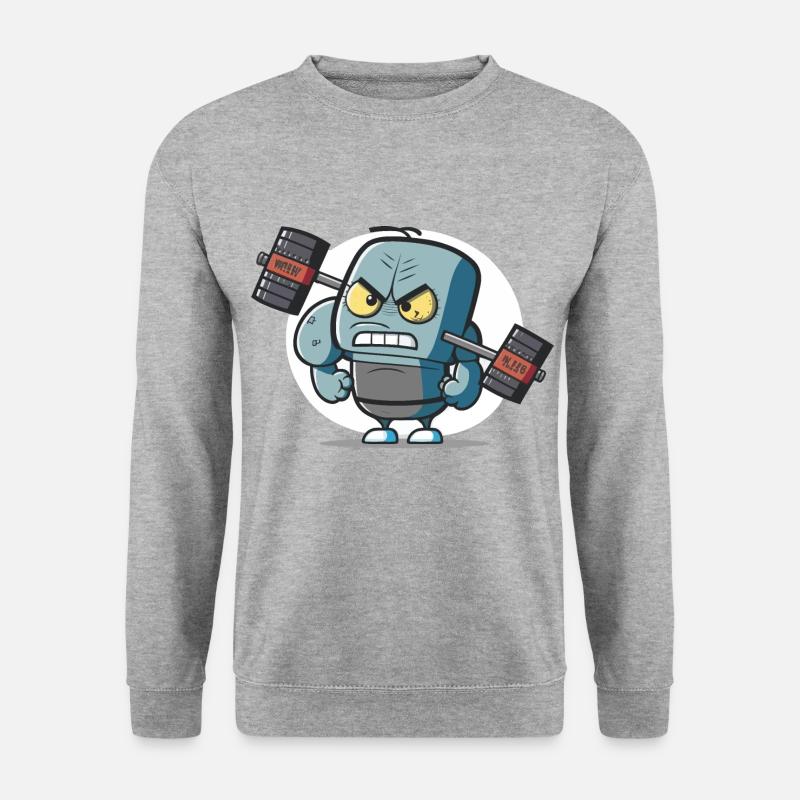 Liftbot - Unisex Pullover - Weißgrau meliert