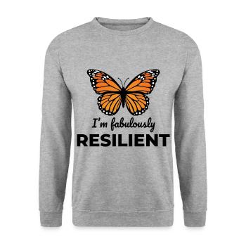 Schmetterlinge, Schmetterlinge, Insektensammler, Entomologie - Unisex Pullover - Weißgrau meliert - Vorne - Alina (178cm) & Michal (187cm)