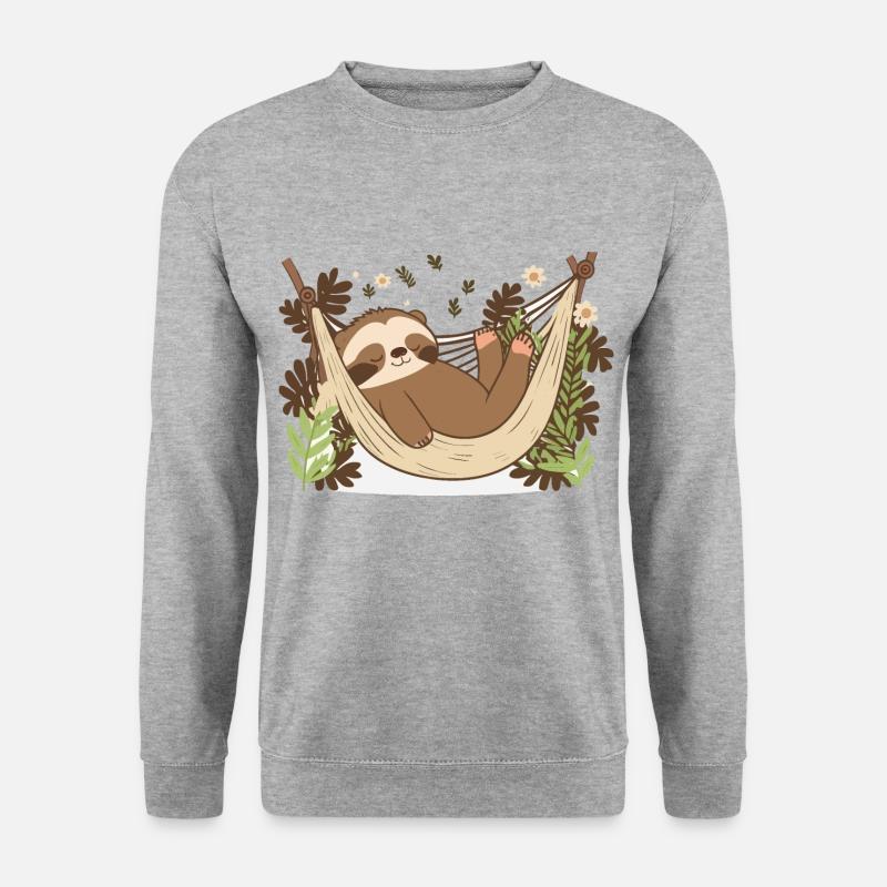 Sloth Life - Unisex Sweatshirt - salt & pepper