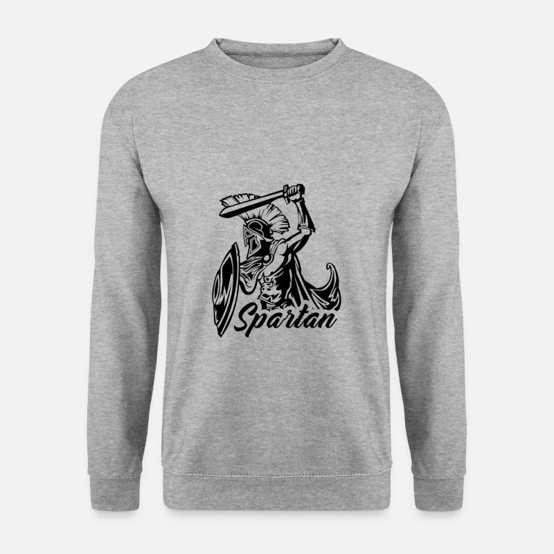 Spartan - Unisex Pullover - Weißgrau meliert
