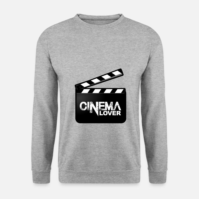 Cinema Lover - Unisex Pullover - Weißgrau meliert