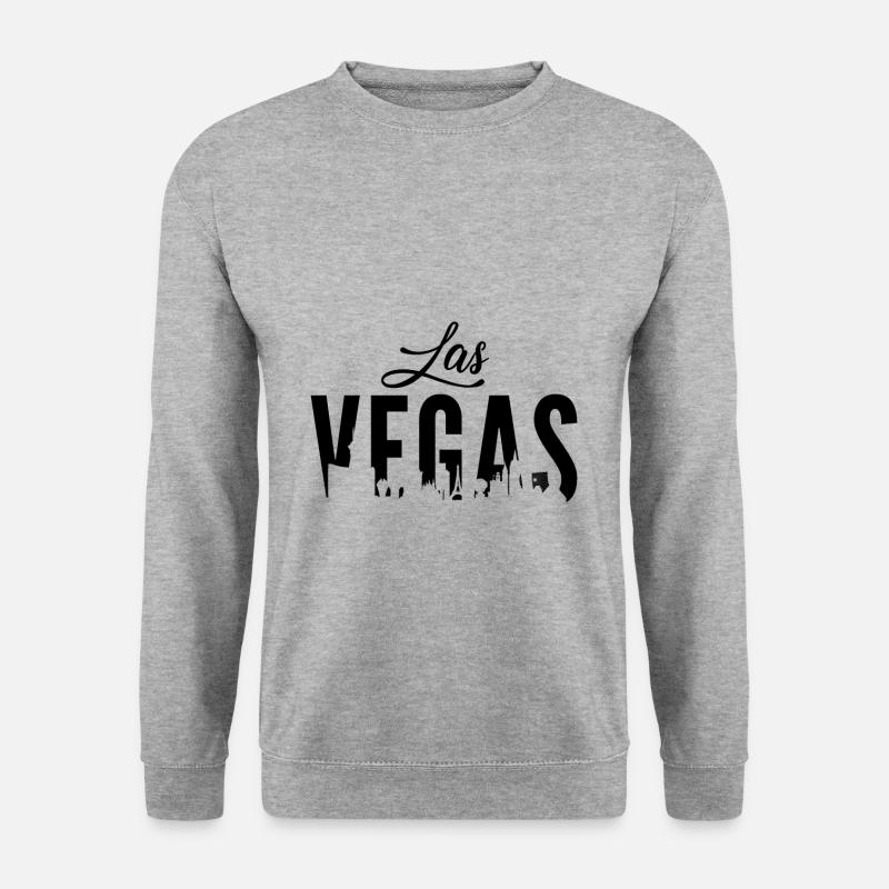 Las Vegas - Unisex Pullover - Weißgrau meliert