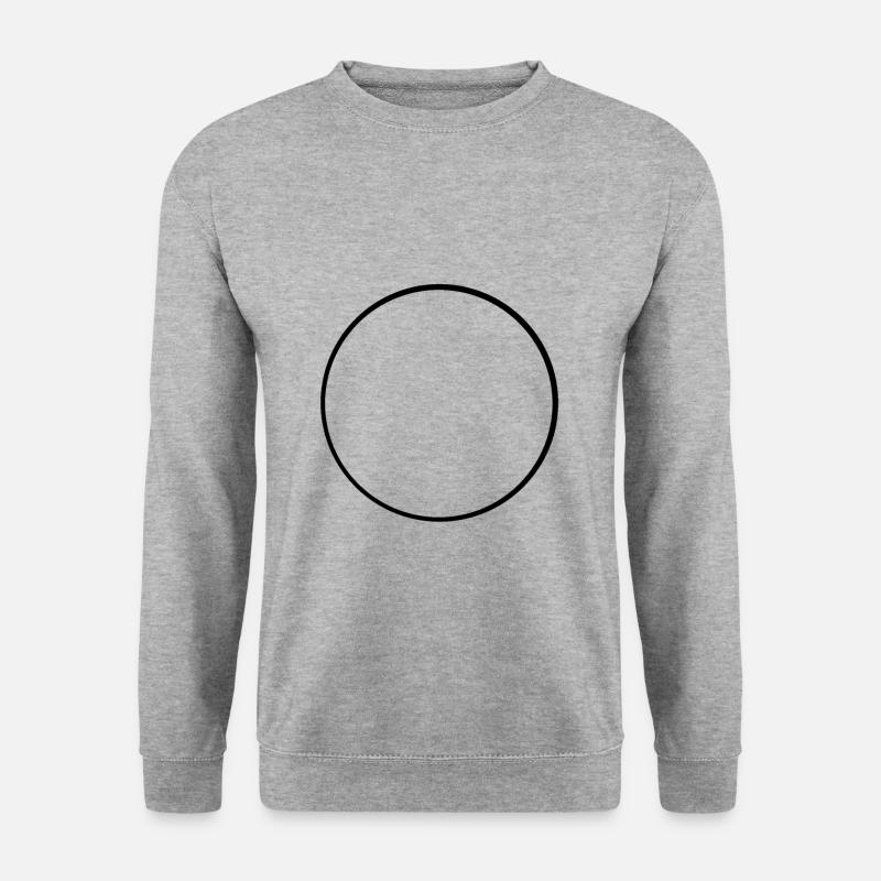 Black Circle Frame - Unisex Sweatshirt - salt & pepper