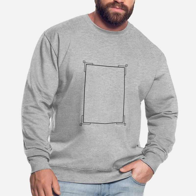 Black border with lines basic text Unisex Sweatshirt