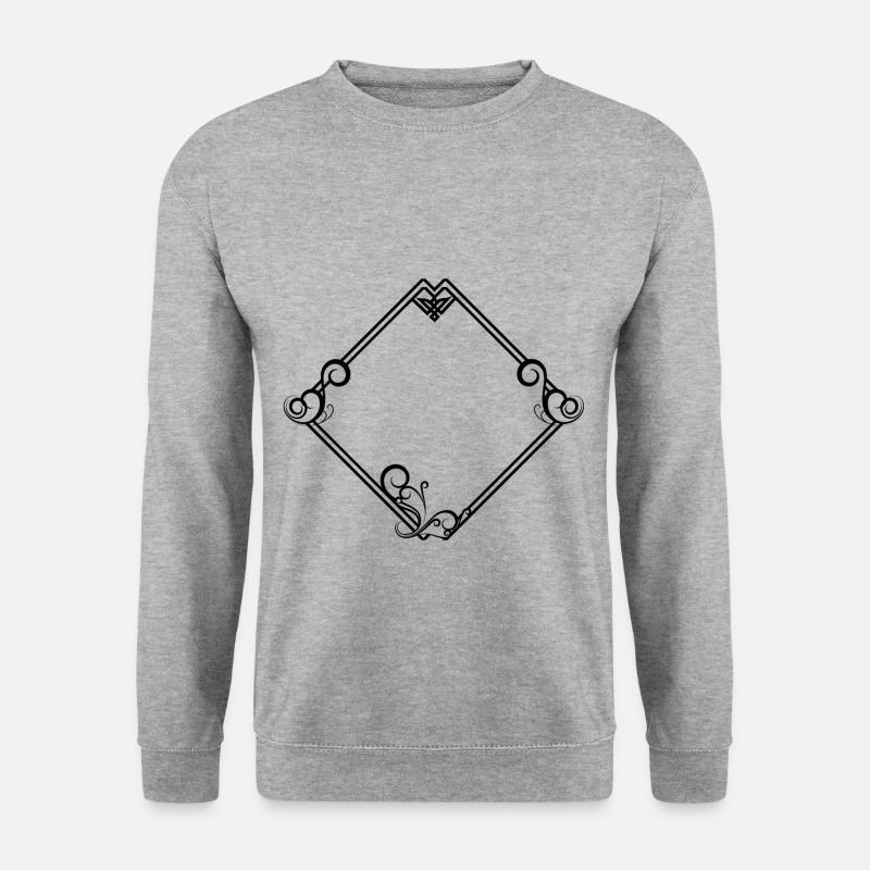 Black Square Frame Ornaments - Unisex Sweatshirt - salt & pepper