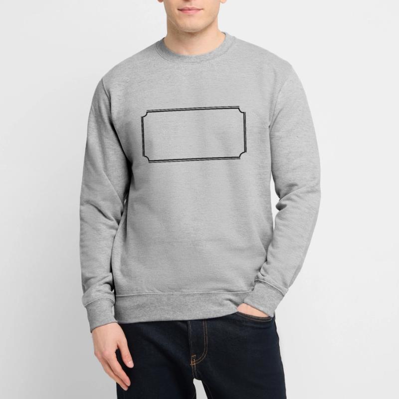 Angular frame in black basic text Unisex Sweatshirt