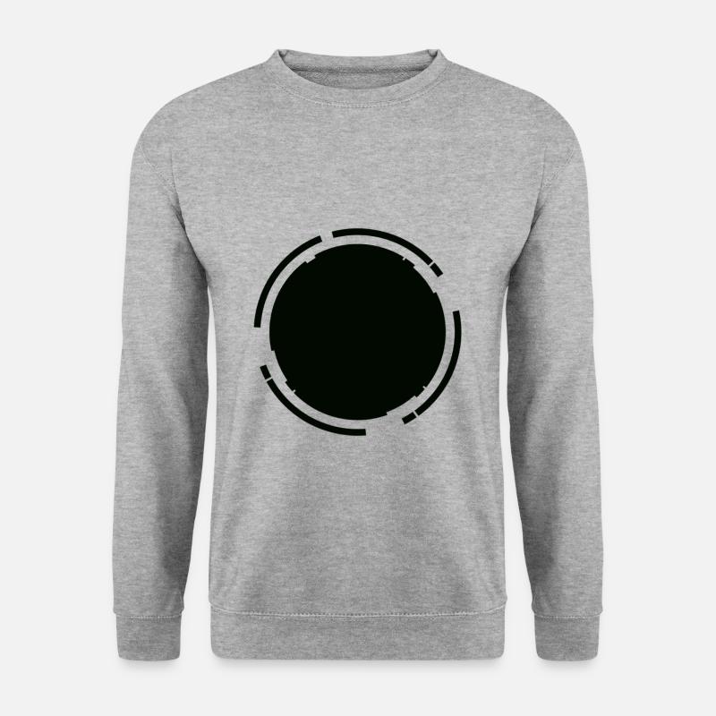 Schwarzer Hintergrund - Unisex Pullover - Weißgrau meliert