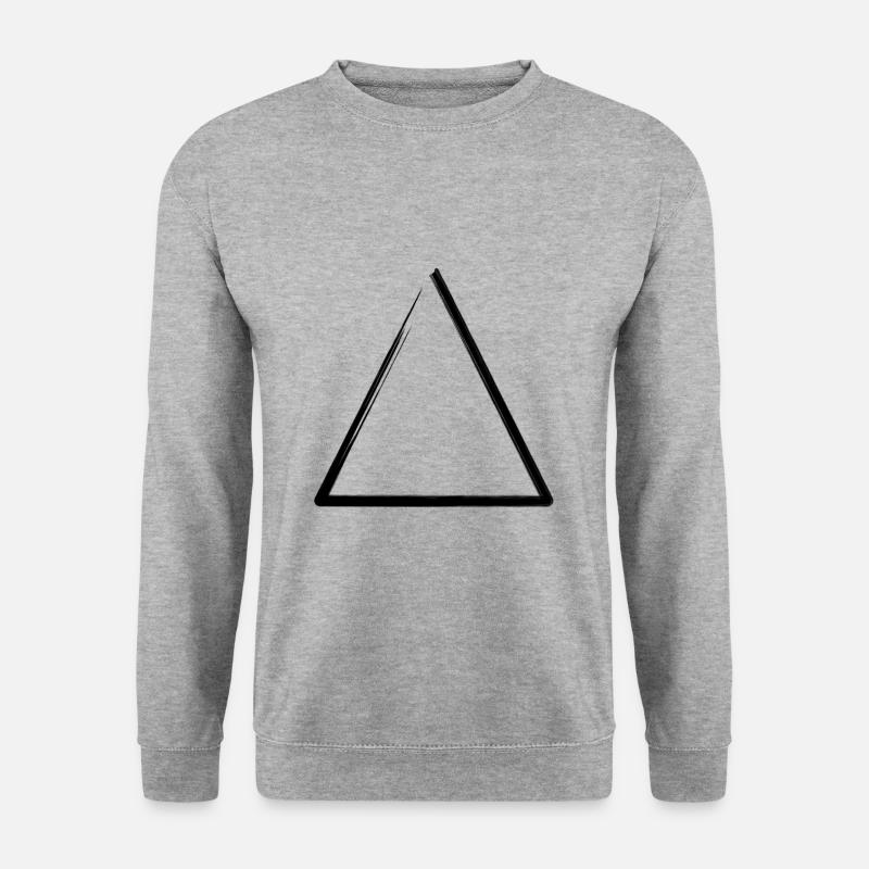 Weathered triangle frame - Unisex Sweatshirt - salt & pepper